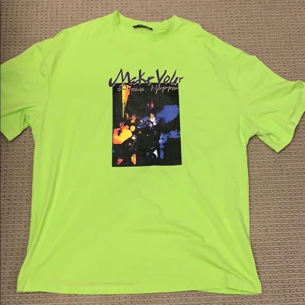 Prince Lime Green Oversized T-shirt.